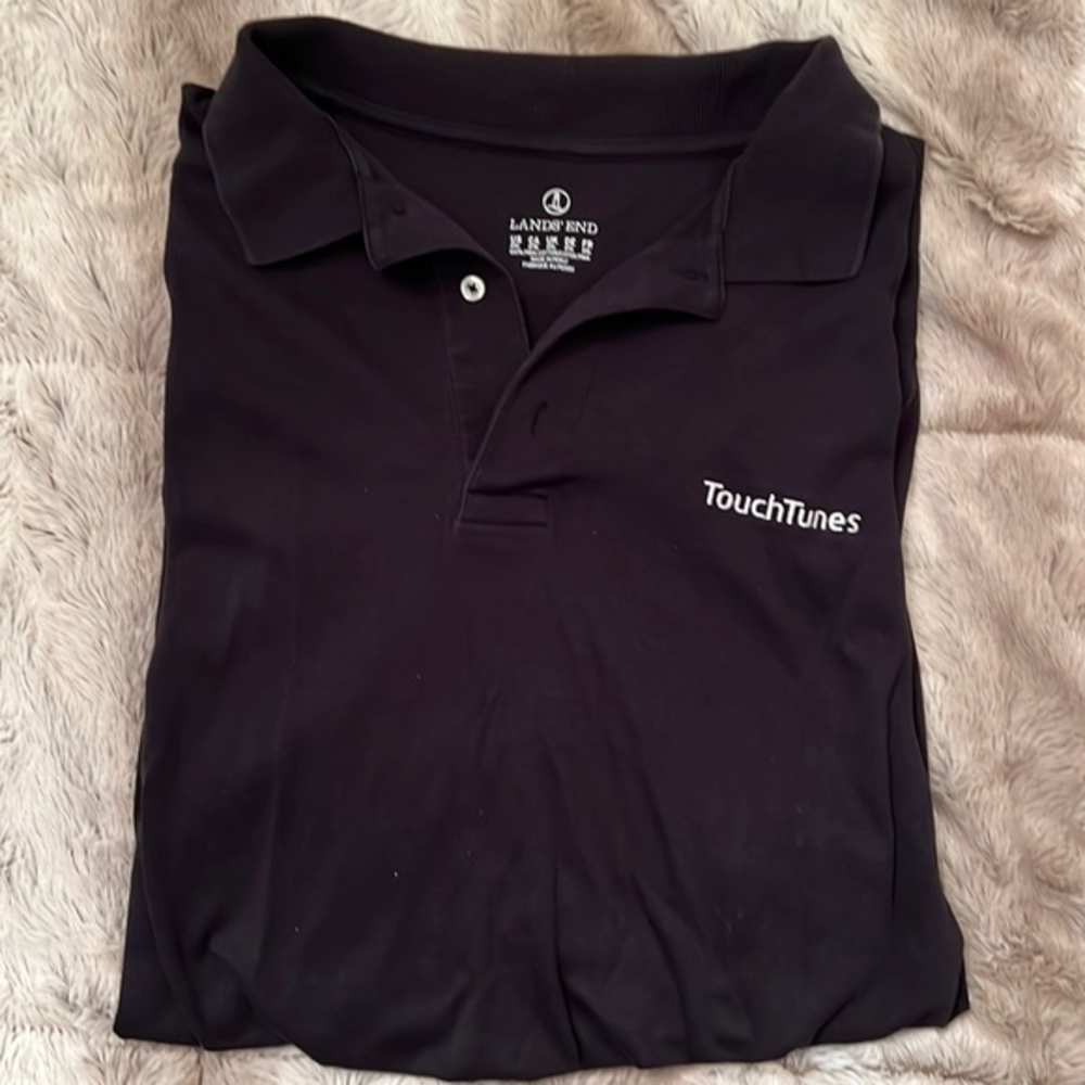 Lands End Men’s Polo Size 2XL‎ Touchtunes Logo